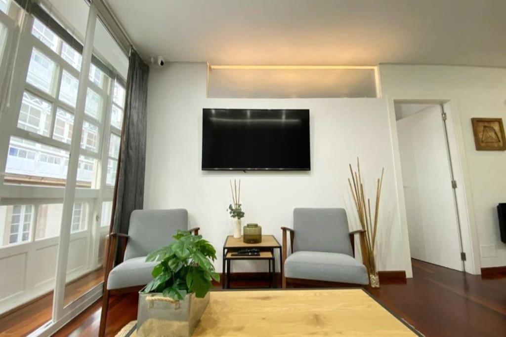 Apartamento Apartamento 2H 2B En El Centro Con Garaje A Coruña Exterior foto